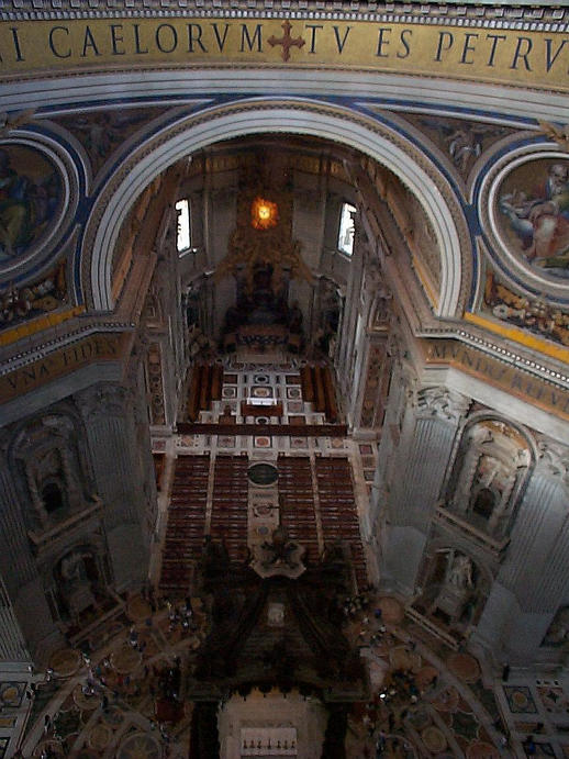 The view from inside the dome.