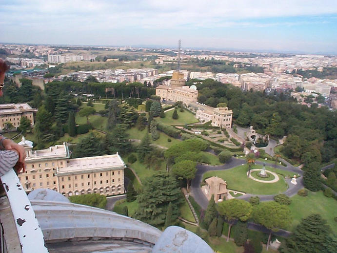 The Vatican gardens.